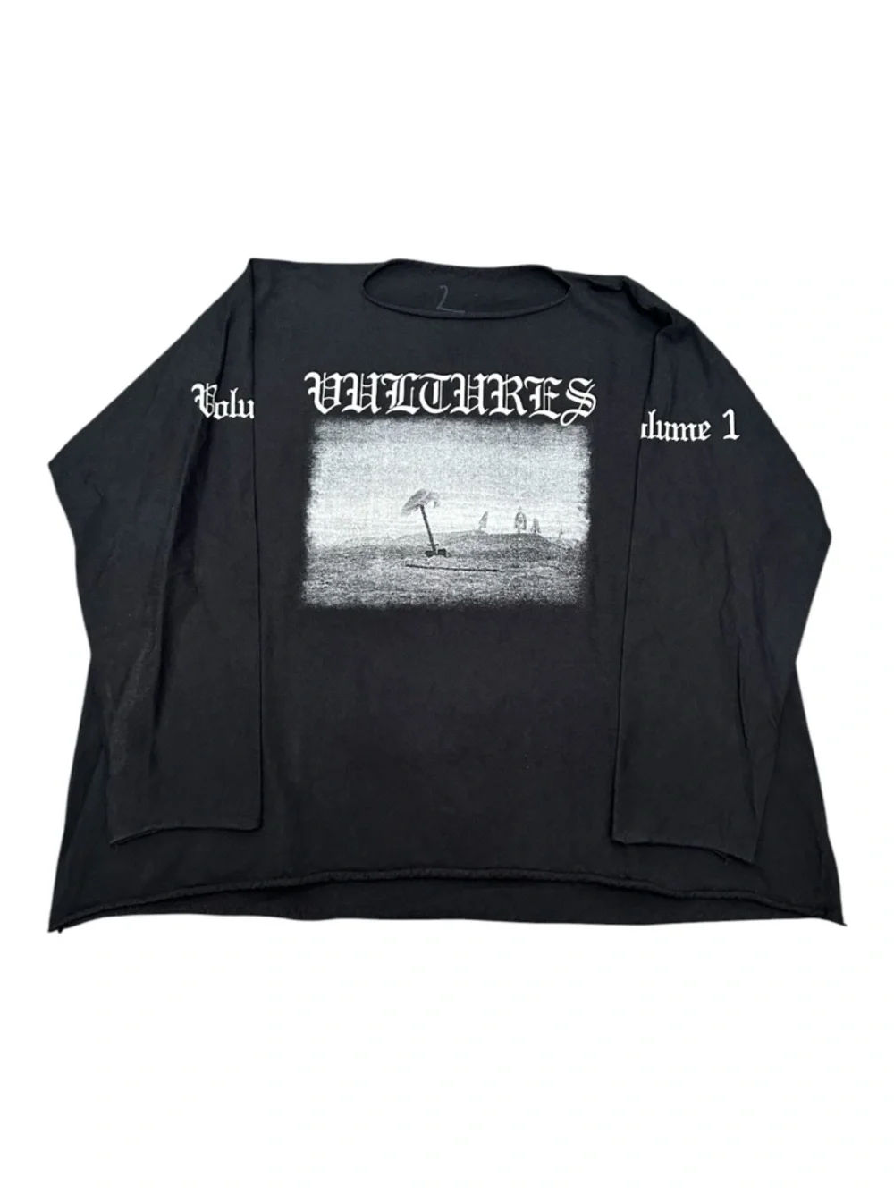 🔥 Kanye West Yeezy Vultures Volume 1 Album RAP Concert Tour LS Graphic T-Shirt